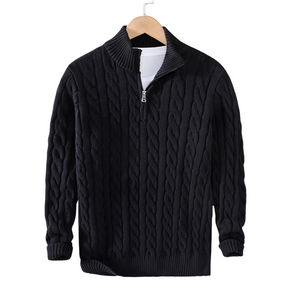 Pullover con Mezza Zip