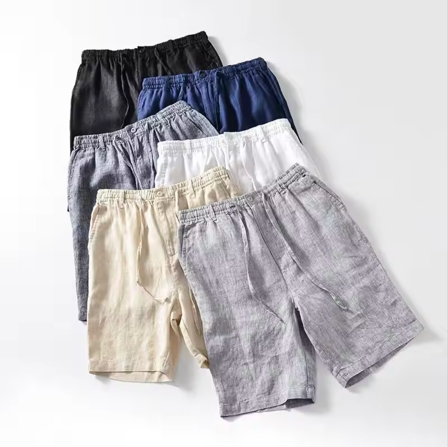 Pantaloni Corti in Lino